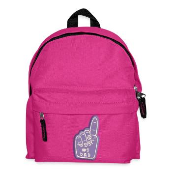 #1 Dad Fanhand Design - Kinder Rucksack - Fuchsia - Vorne