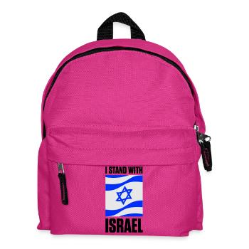 Je suis aux côtés d’Israël - Sac à dos Enfant - fuchsia - Devant