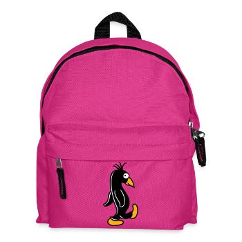 Penguin runs funny stupid looks funny stupid silly - Kids' Backpack - fuchsia - Front