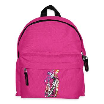 Abstraction colorée du golfeur - Sac à dos Enfant - fuchsia - Devant