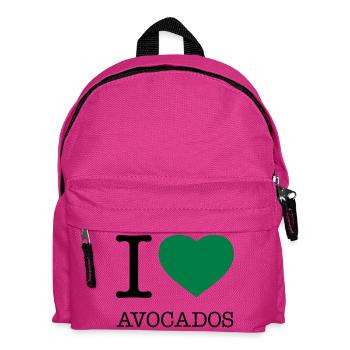 I LOVE AVOCADOS Avokados Avokado - Kinder Rucksack - Fuchsia - Vorne