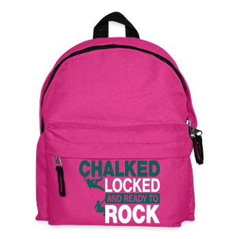 Chalked locked an ready to rock - Kids' Backpack - fuchsia - Front