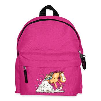 Sliding Stop Western horse - Kids' Backpack - fuchsia - Front