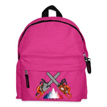 Tronçonneuse - France - Sac à dos Enfant - fuchsia - Devant