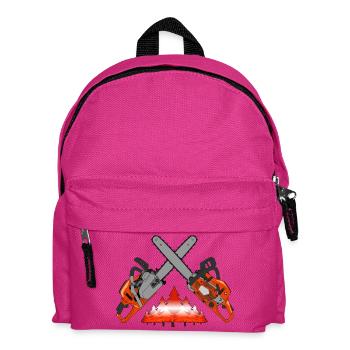 Kettensäge - Österreich - Kinder Rucksack - Fuchsia - Vorne