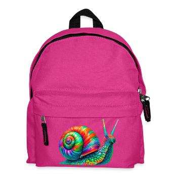 Snail - Kids' Backpack - fuchsia - Front
