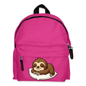 mignon paresseux dessin animé se détendre câlin chill - Sac à dos Enfant - fuchsia - Devant