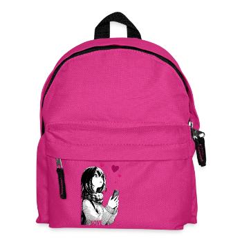 liebe - Kinder Rucksack - Fuchsia - Vorne