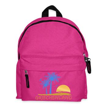 Griechenland - Kinder Rucksack - Fuchsia - Vorne
