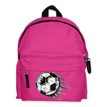 Fußball in Flug  - Kinder Rucksack - Fuchsia - Vorne