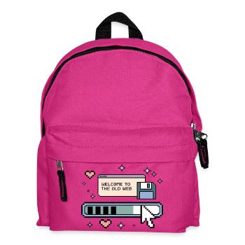 Welcome To The Old Web Retro Internet - Kids' Backpack - fuchsia - Front