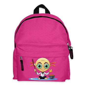Zen Extraterrestrial Meditator - Kids' Backpack - fuchsia - Front