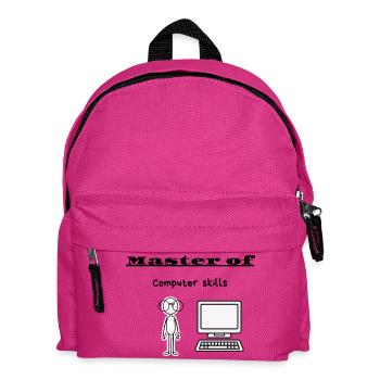 Master of Computer skills - Kids' Backpack - fuchsia - Front