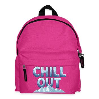 Chill Out Mountains Winter Outdoor Design - Kids' Backpack - fuchsia - Front