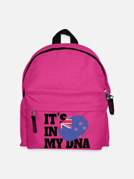 Es steckt in meiner DNA, neuseeländische Gene, lustig neuseeländisch, neuseeländisch - Kinder Rucksack - Fuchsia