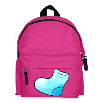 blue sock - Kids' Backpack - fuchsia - Front