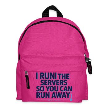 Server-Admin mit Humor - Kinder Rucksack - Fuchsia - Vorne