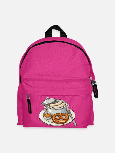 Deftige bayerische Brotzeit - Kinder Rucksack - Fuchsia