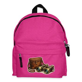 Vintage Expedition Binoculars Bag - Kids' Backpack - fuchsia - Front