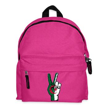 Algeria Flag Peace Victory Symbol - Kids' Backpack - fuchsia - Front
