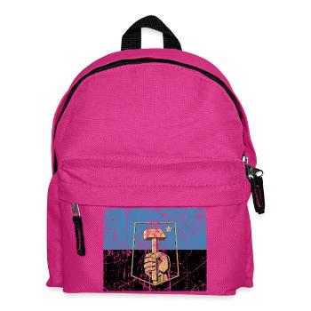 Flagge Donetsk Ukraine Ukraine Fahne Flagge Flagge - Kinder Rucksack - Fuchsia - Vorne