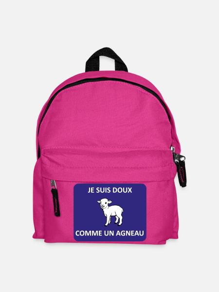 Sanft wie ein Lamm - Kinder Rucksack - Fuchsia
