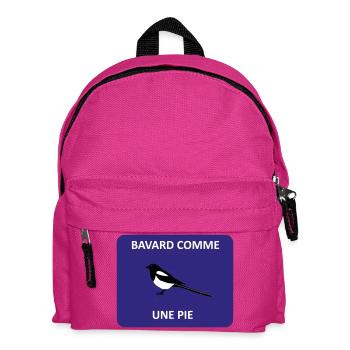 Bavard comme une pie - Sac à dos Enfant - fuchsia - Devant