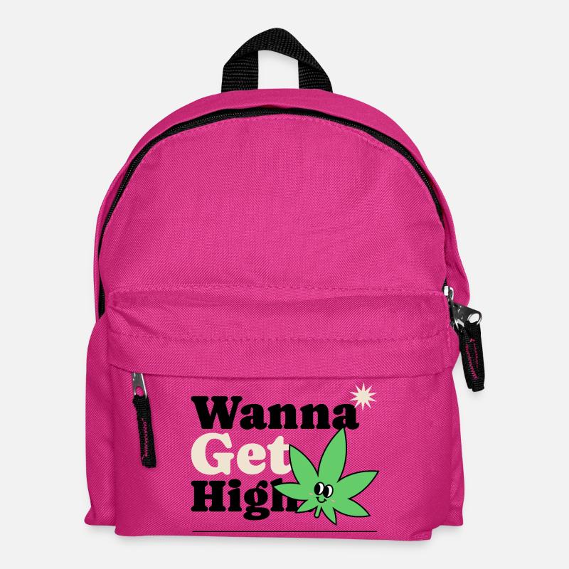 Shamrock Cartoon Charm - Kids' Backpack - fuchsia