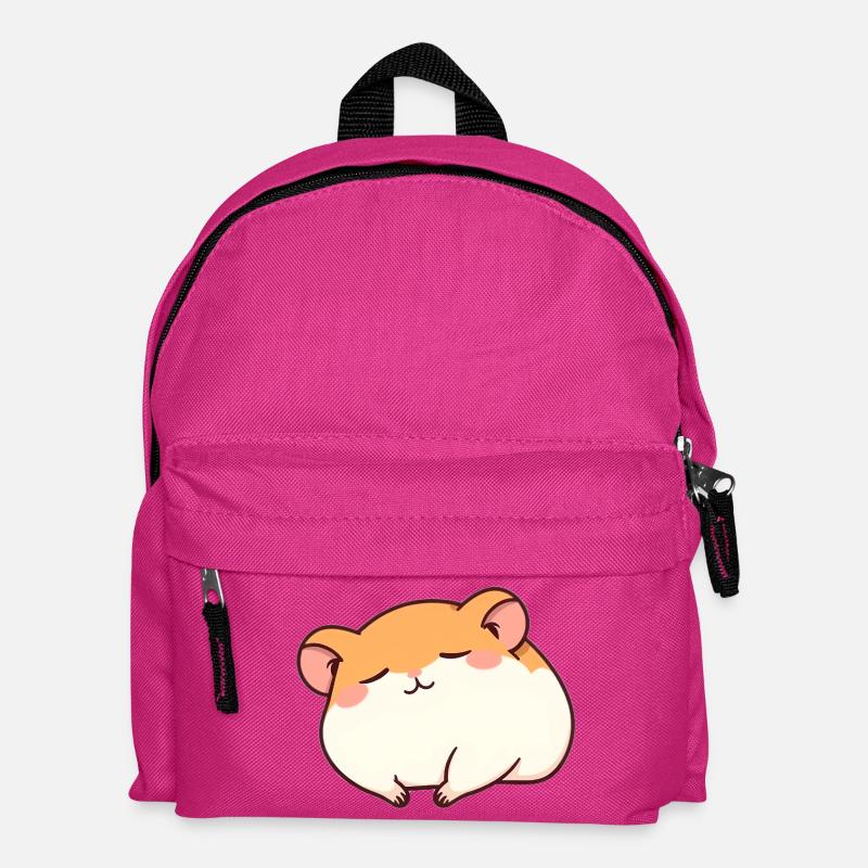 Schlafender Hamster - Kinder Rucksack - Fuchsia