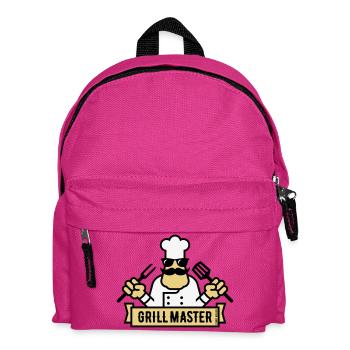 Grill Master (Grillen / Grillen / BBQ / 3C) - Kinder Rucksack - Fuchsia - Vorne