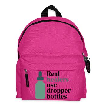 Homeopathy Real Healers Dropper Bottles Profession - Kids' Backpack - fuchsia - Front