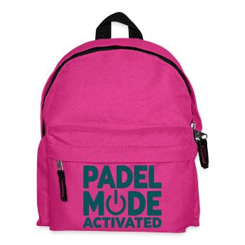 Padel Fashion Activated Power Button Sport Style - Kids' Backpack - fuchsia - Front