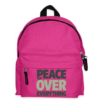 Peace Over Everything Spirituelle Gelassenheit - Kinder Rucksack - Fuchsia - Vorne