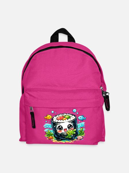 Kawaii Sushi Meerfreund - Kinder Rucksack - Fuchsia