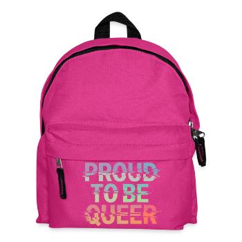 Proud To Be Queer LGBTQ Stolz Und Pride - Kinder Rucksack - Fuchsia - Vorne