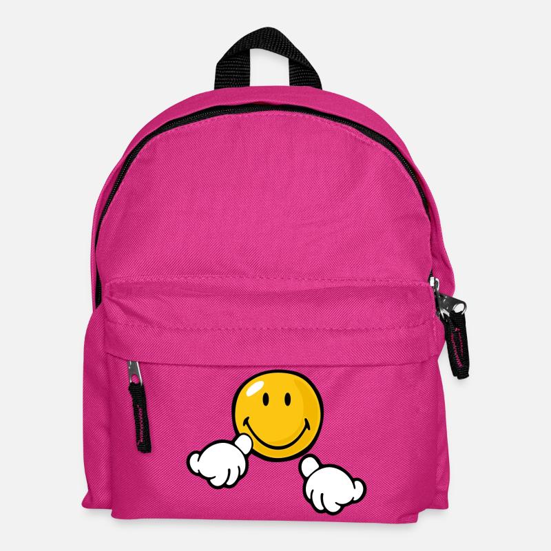 Smiley Attention - Kinder Rucksack - Fuchsia