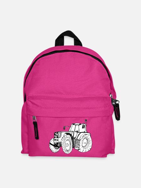 Traktor - Kinder Rucksack - Fuchsia