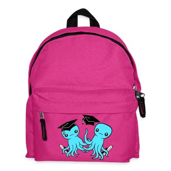 2 Octopus passed two high school graduation college - Kids' Backpack - fuchsia - Front