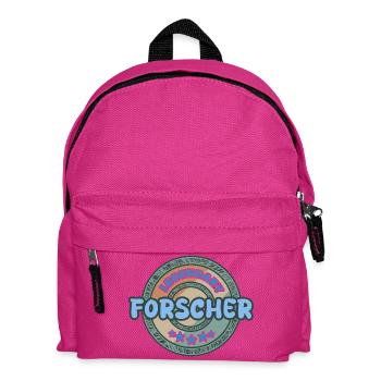 Forscher als Geschenkidee - Kinder Rucksack - Fuchsia - Vorne