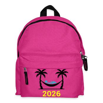 Hammock Palm Trees 2026 - Kids' Backpack - fuchsia - Front