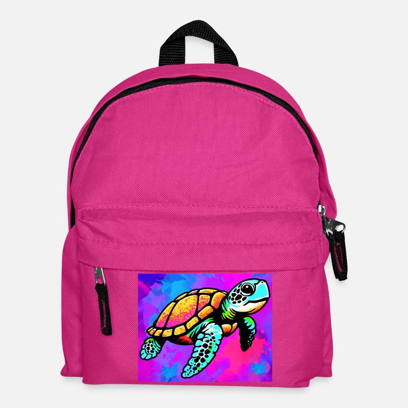 turtle - Kids' Backpack - fuchsia