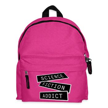 Science Fiction Addict Sci Fi Liebhaber Zitat Text - Kinder Rucksack - Fuchsia - Vorne
