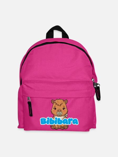Capybara Bibibara Junge - Kinder Rucksack - Fuchsia