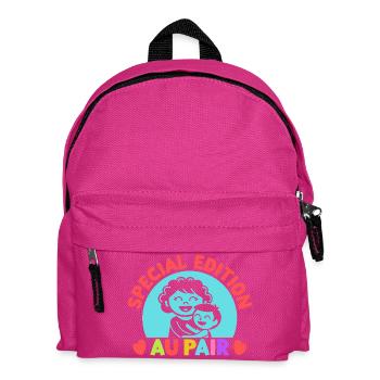 Tagesmutter Special Edition Au Pair Nanny - Kinder Rucksack - Fuchsia - Vorne