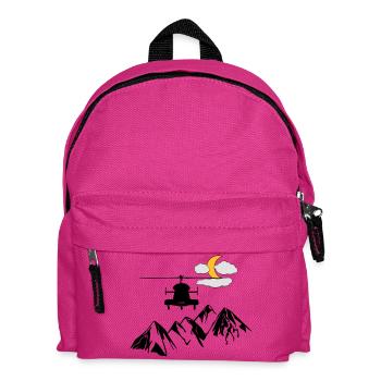 Hubschrauber - Kinder Rucksack - Fuchsia - Vorne