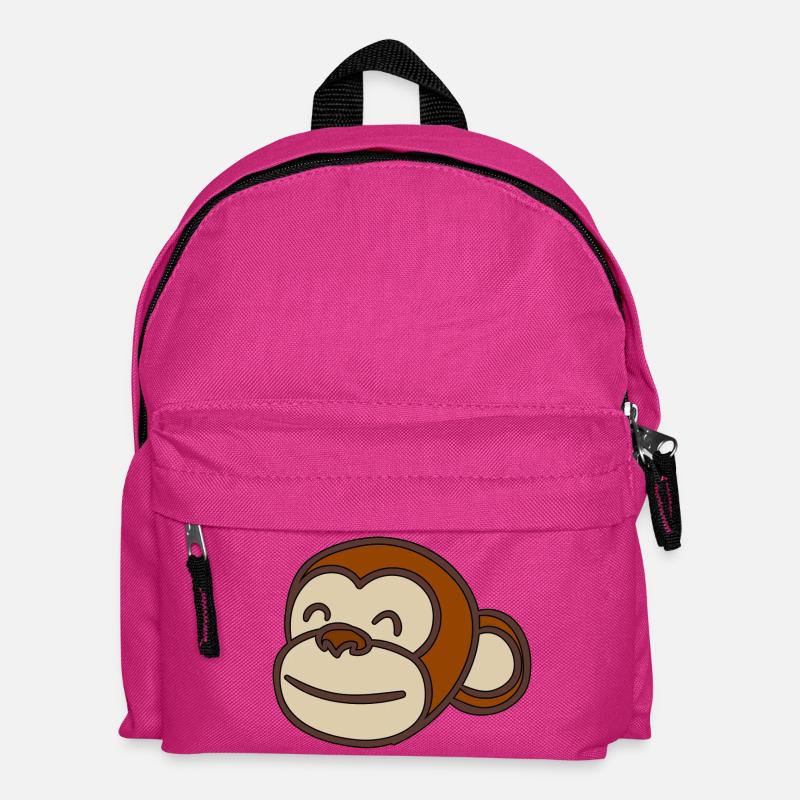 Affenkopf - Kinder Rucksack - Fuchsia