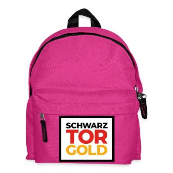 Deutsche Sport Mannschaften - SchwarzTorGold Box - Kinder Rucksack - Fuchsia - Vorne