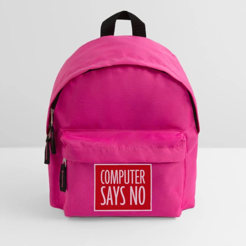 Computer Says No Funny Programmer Nerd Technique Kids' Backpack