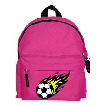 Soccer Flame Ball - Kids' Backpack - fuchsia - Front