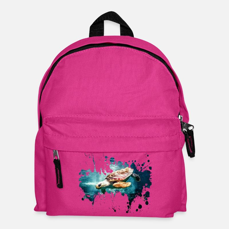 Petcontest Schildkröte - Kinder Rucksack - Fuchsia